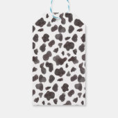 Highland Cowboy Verjaardag Dank u Label Cadeaulabel (Achterkant)