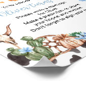 Highland Cowboy Verjaardag Tijd Capsule teken Poster (Hoek)