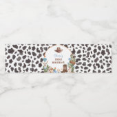 Highland Cowboy Verjaardag Waterfles Label Waterfles Etiket (Enkel label)