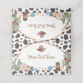 Highland Cowboy Verjaardagsplek Kaart Plaatskaartje (Buitenkant ongevouwen)