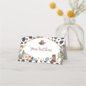 Highland Cowboy Verjaardagsplek Kaart Plaatskaartje (Achterkant)