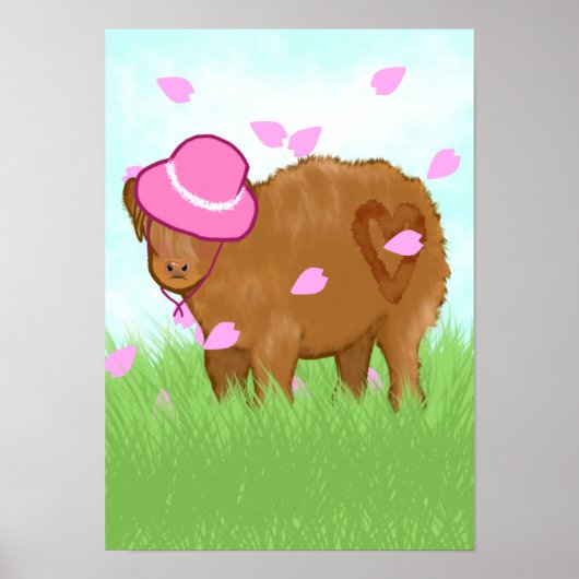 Highland Cowgirl Poster (Voorkant)