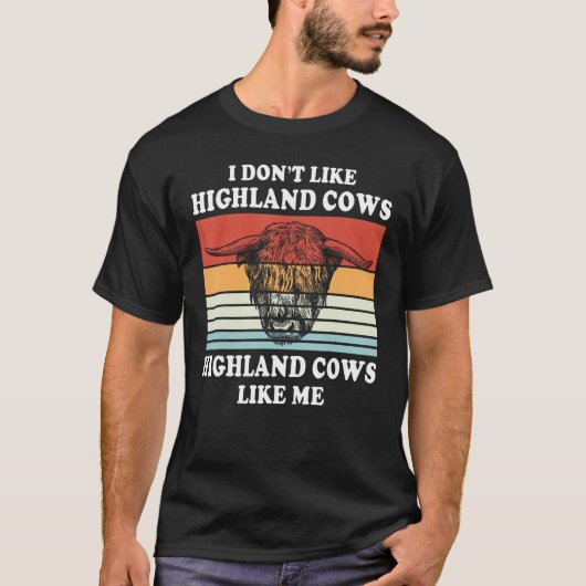 Highland Cows Farmer Animal Cattle Cow T-shirt (Voorkant)