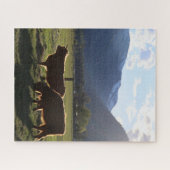 Highland Cows in Montana Puzzle Legpuzzel (Horizontaal)