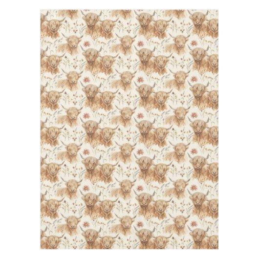 Highland Cows  Tafelkleed (Voorkant)