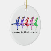 Highland Dance Line Keramisch Ornament (Rechts)