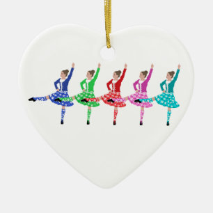 Highland Dance Line Keramisch Ornament