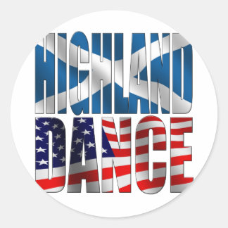 Highland Dance Ronde Sticker