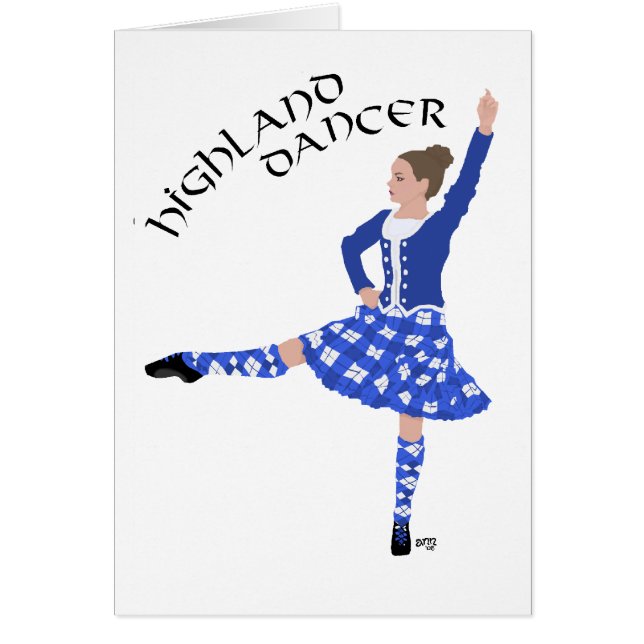 Highland Dancer in Blue (Voorkant)