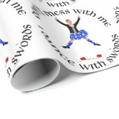 Highland Dancer, niet knoeien met mij Cadeaupapier (Rol Hoek)