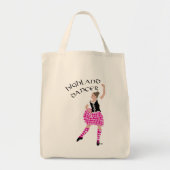 Highland Dancer Pink Tote Bag (Voorkant)