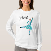 Highland Dancer Turquoise T-shirt (Voorkant)