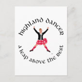 Highland Dancers a Leap boven the Rest Briefkaart (Voorkant)