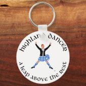 Highland Dancers - een sprong boven de rest Sleutelhanger (Voorkant)