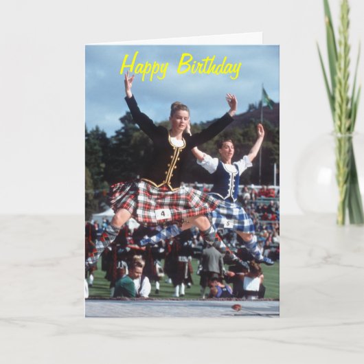 Highland Dancing Kaart (Voorkant)