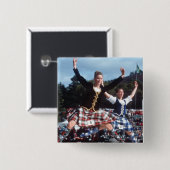 Highland Dancing Vierkante Button 5,1 Cm (Voorkant /achterkant)