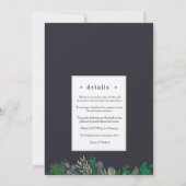 Highland Dark bruiloft uitnodiging (Achterkant)