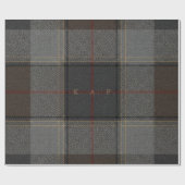 Highland Dispatch Tartan Custom Monogram Gift Wrap Cadeaupapier (Vlak)