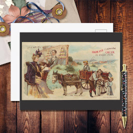Highland Evaporated Cream Vintage Advertentie Briefkaart