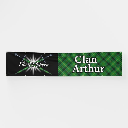 Highland Festival Clan Arthur MacArthur Tent Spandoek (Horizontaal)