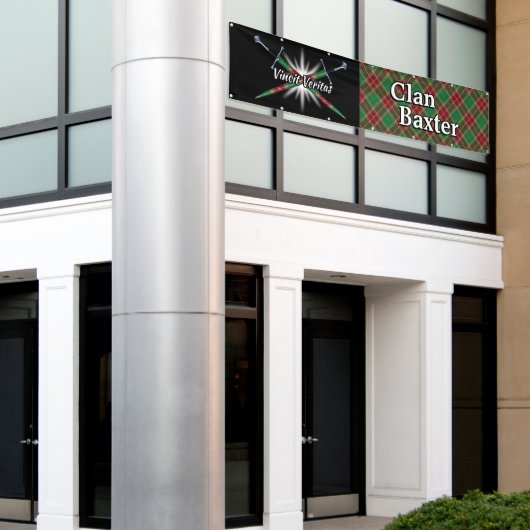 Highland Festival Clan Baxter Tent Spandoek (Buitenkant Gebouw)