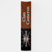Highland Festival Clan Cameron Tent Spandoek (Verticaal)