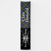 Highland Festival Clan Donald MacDonald Tent Spandoek (Verticaal)