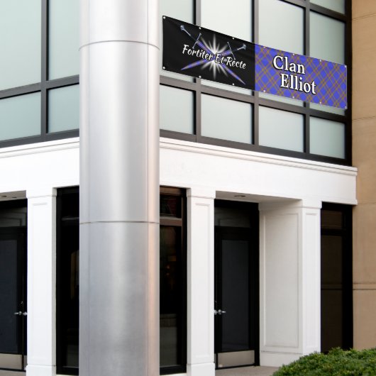 Highland Festival Clan Elliot Eliott Tent Spandoek (Buitenkant Gebouw)