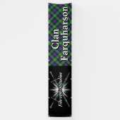 Highland Festival Clan Farquharson Tent Spandoek (Verticaal)