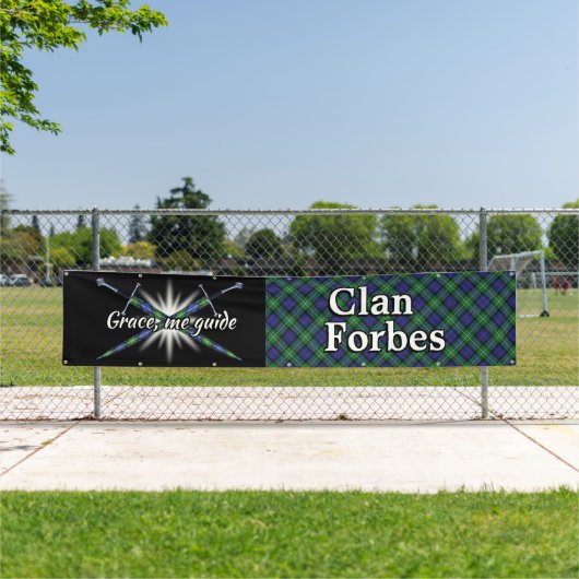 Highland Festival Clan Forbes Tent Spandoek (Insitu)