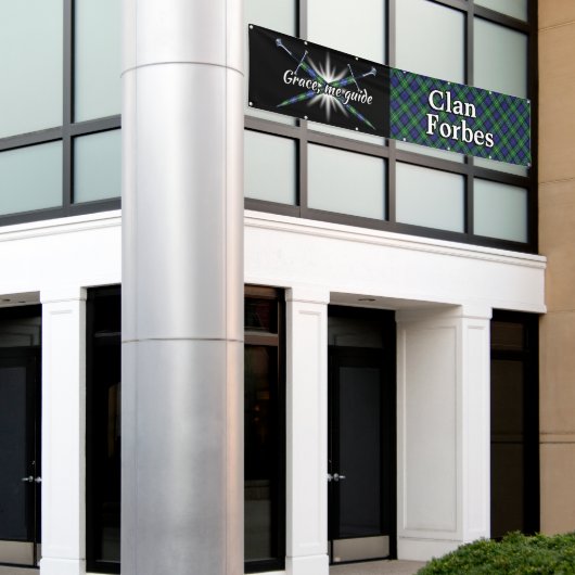 Highland Festival Clan Forbes Tent Spandoek (Buitenkant Gebouw)