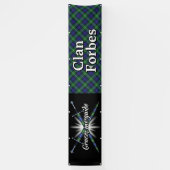 Highland Festival Clan Forbes Tent Spandoek (Verticaal)