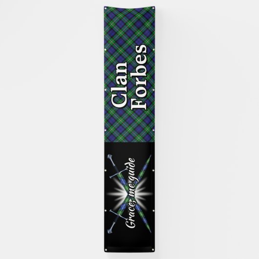 Highland Festival Clan Forbes Tent Spandoek (Verticaal)