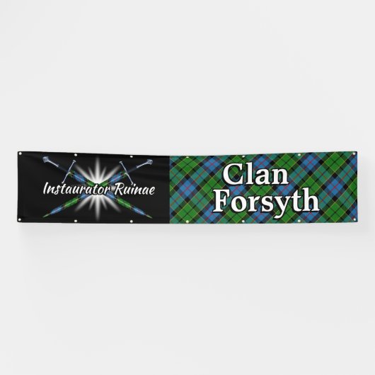Highland Festival Clan Forsyth Tent Spandoek (Horizontaal)