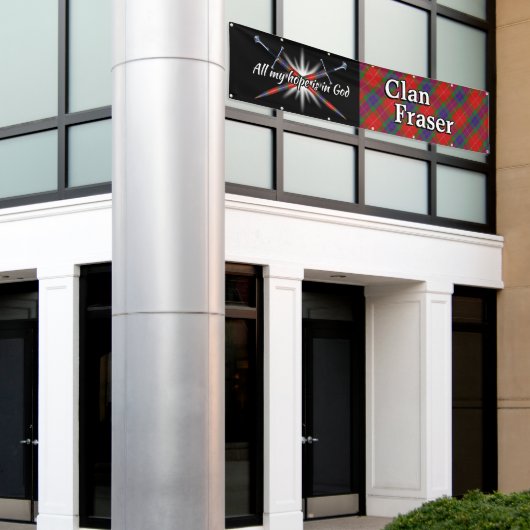 Highland Festival Clan Fraser Tent Spandoek (Buitenkant Gebouw)