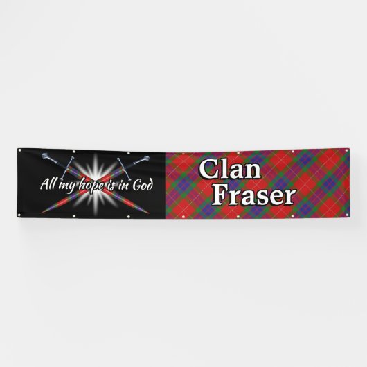 Highland Festival Clan Fraser Tent Spandoek (Horizontaal)