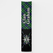 Highland Festival Clan Graham Tent Spandoek (Verticaal)