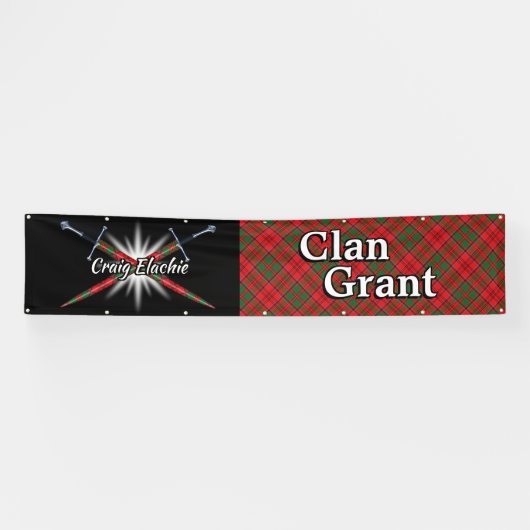 Highland Festival Clan Grant Tent Spandoek (Horizontaal)