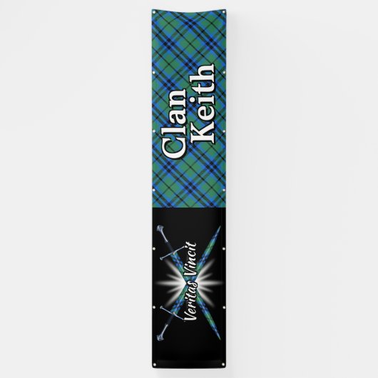 Highland Festival Clan Keith Tent Spandoek (Verticaal)