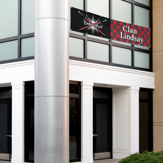 Highland Festival Clan Lindsay Tent Spandoek (Buitenkant Gebouw)