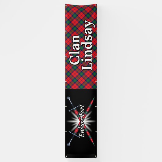 Highland Festival Clan Lindsay Tent Spandoek (Verticaal)