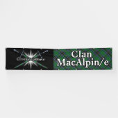 Highland Festival Clan MacAlpine Tartan Tent Spandoek (Horizontaal)