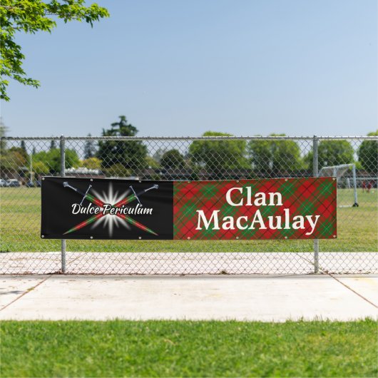 Highland Festival Clan MacAulay 2 Tent Banner (Insitu)