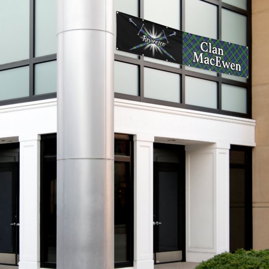 Highland Festival Clan MacEwen Tent Spandoek (Buitenkant Gebouw)