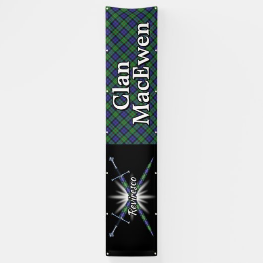 Highland Festival Clan MacEwen Tent Spandoek (Verticaal)