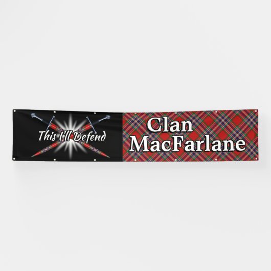 Highland Festival Clan MacFarlane Tent Spandoek (Horizontaal)
