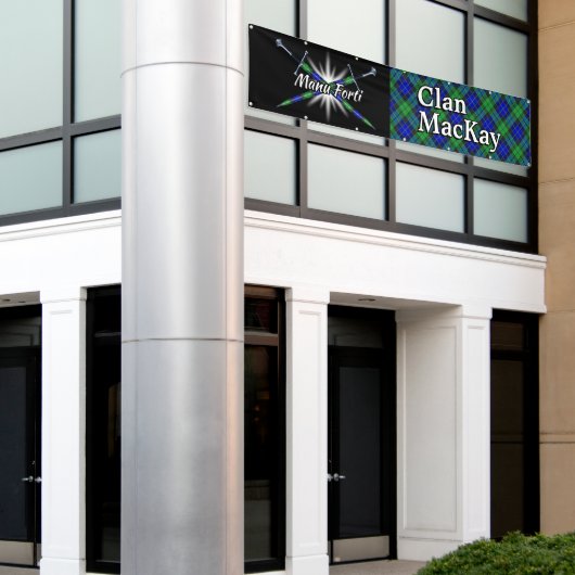 Highland Festival Clan MacKay Tent Spandoek (Buitenkant Gebouw)