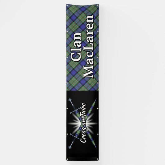 Highland Festival Clan MacLaren Tent Spandoek (Verticaal)