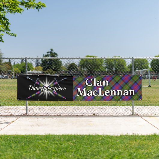Highland Festival Clan MacLennan Tent Spandoek (Insitu)