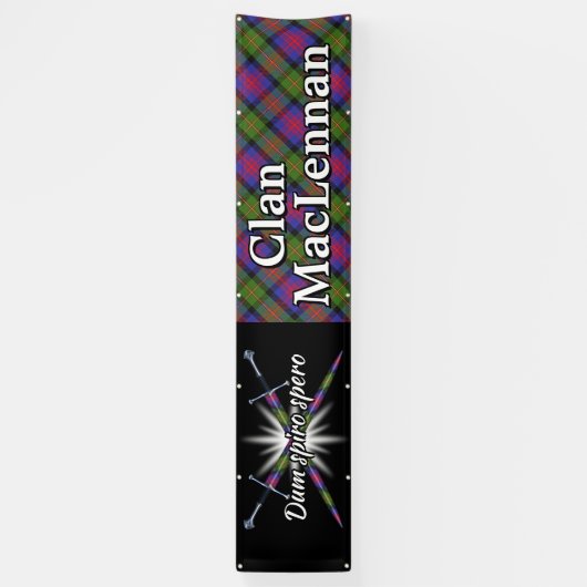 Highland Festival Clan MacLennan Tent Spandoek (Verticaal)